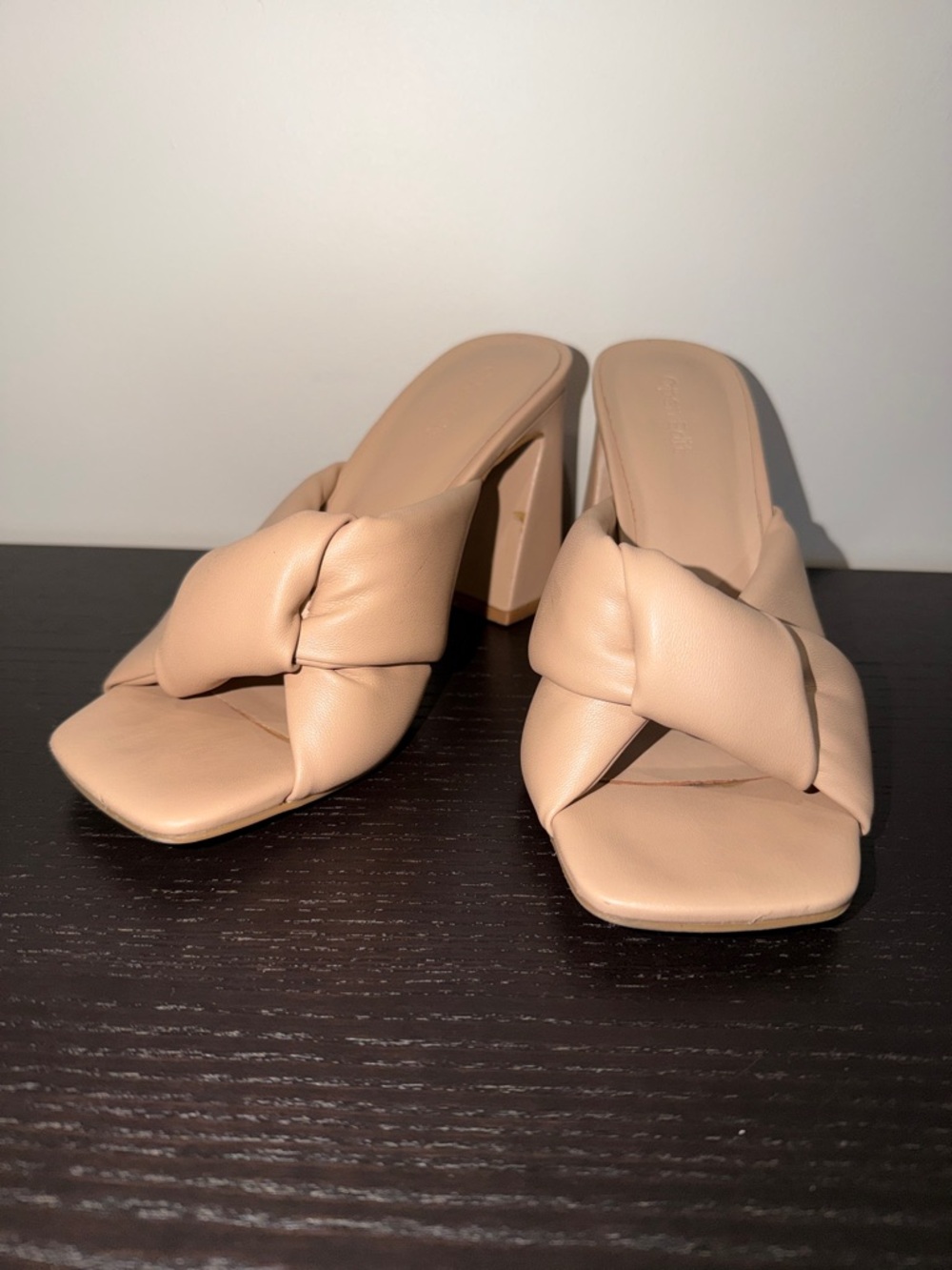 Open Edit Knot Slide Heeled Sandal
